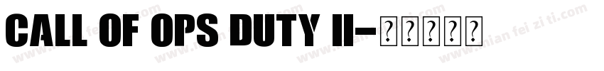 Call of Ops Duty II字体转换